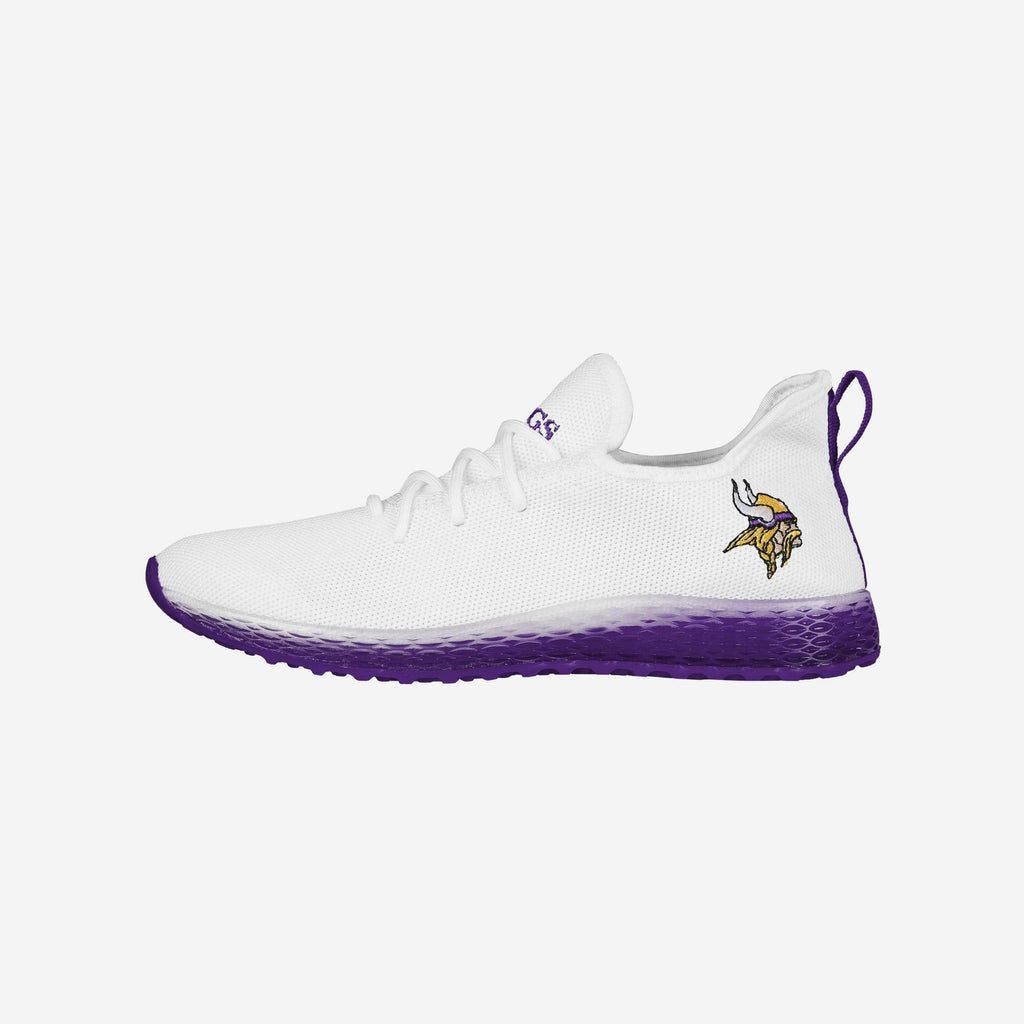 Minnesota Vikings Gradient Midsole White Sneakers FOCO 7 - FOCO.com