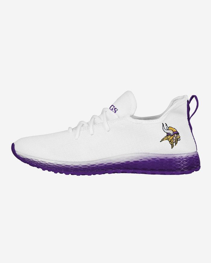 Minnesota Vikings Gradient Midsole White Sneakers FOCO 7 - FOCO.com