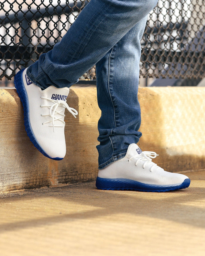 New York Giants Gradient Midsole White Sneakers FOCO - FOCO.com