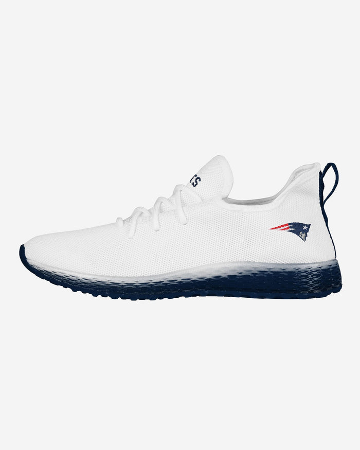 New England Patriots Gradient Midsole White Sneakers FOCO 7 - FOCO.com