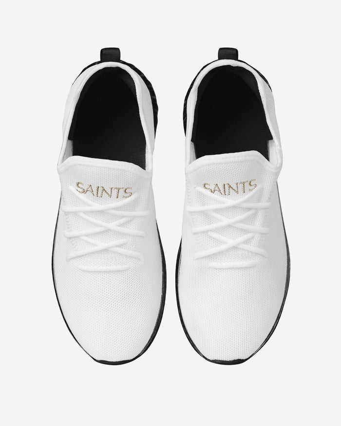 New Orleans Saints Gradient Midsole White Sneakers FOCO - FOCO.com