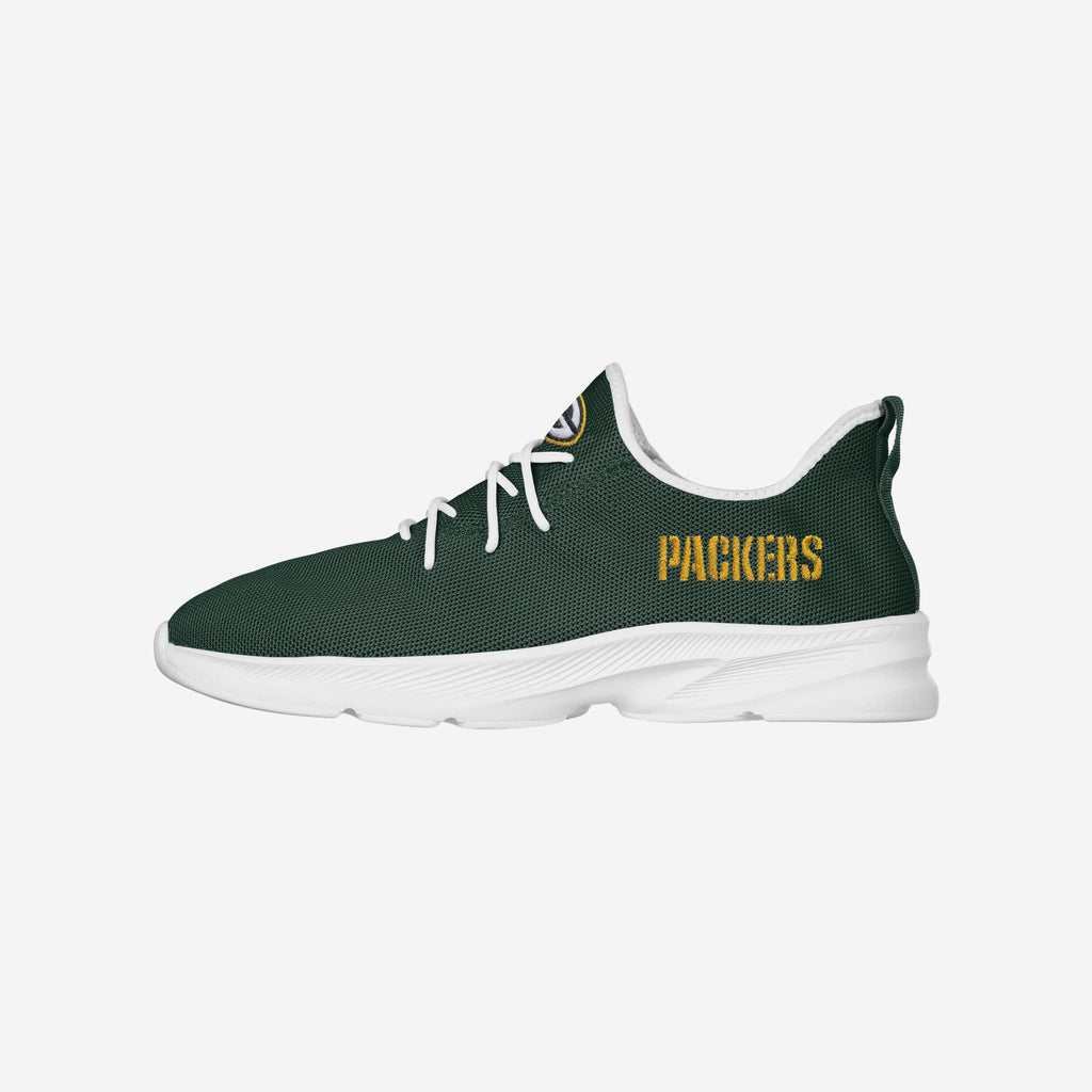 Green Bay Packers Team Color Sneakers FOCO 7 - FOCO.com