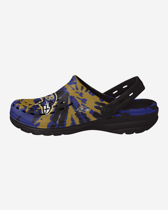 Baltimore Ravens Tie-Dye Clog With Strap FOCO S - FOCO.com