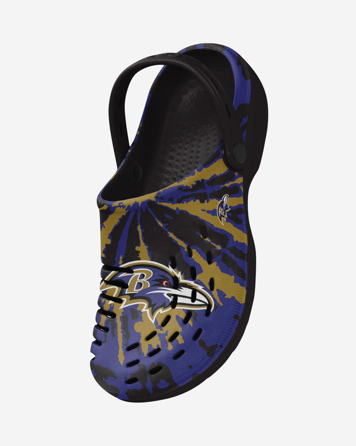 Baltimore Ravens Tie-Dye Clog With Strap FOCO - FOCO.com