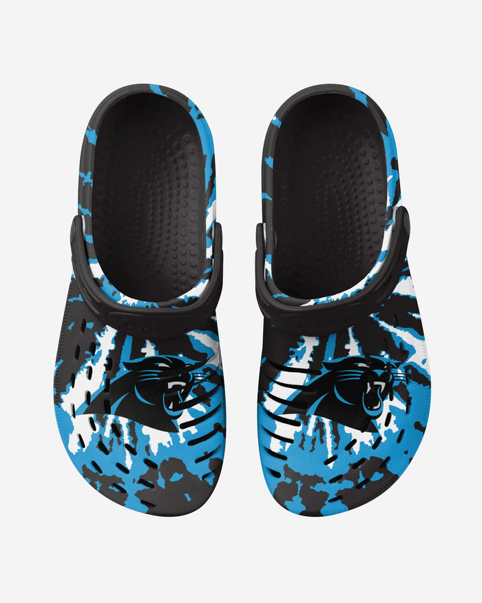 Carolina Panthers Tie-Dye Clog With Strap FOCO - FOCO.com