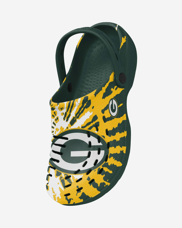 Green Bay Packers Tie-Dye Clog With Strap FOCO - FOCO.com