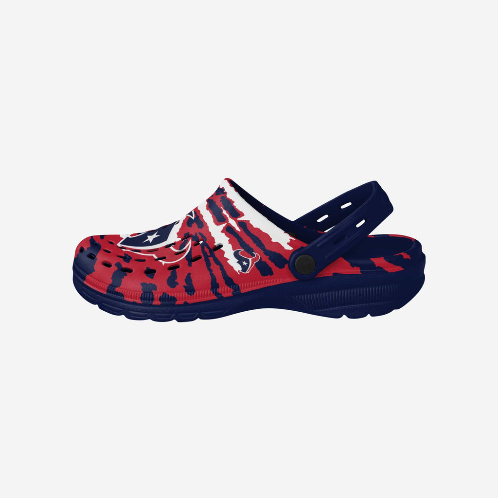 Houston Texans Tie-Dye Clog With Strap FOCO S - FOCO.com