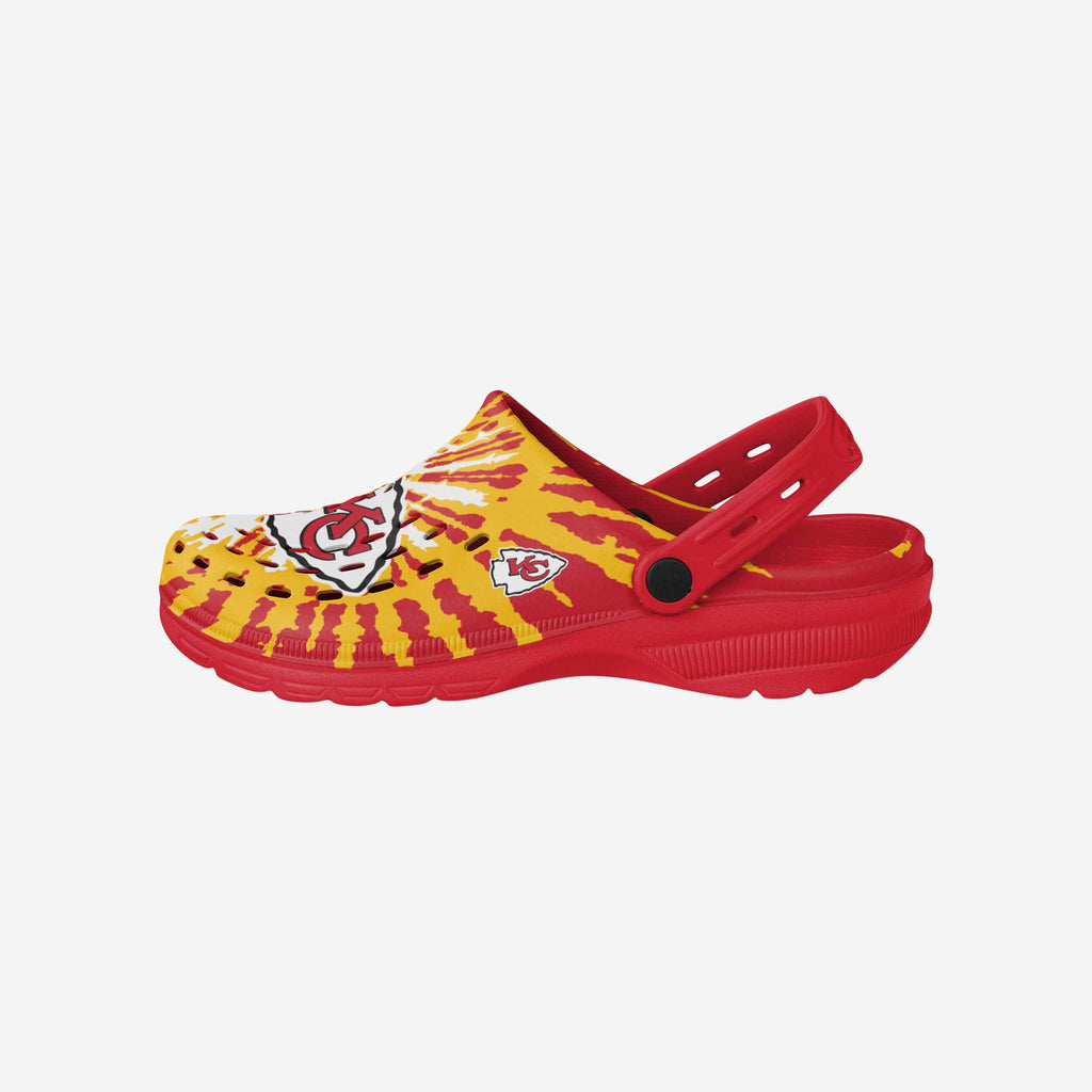 Kansas City Chiefs Tie-Dye Clog With Strap FOCO S - FOCO.com