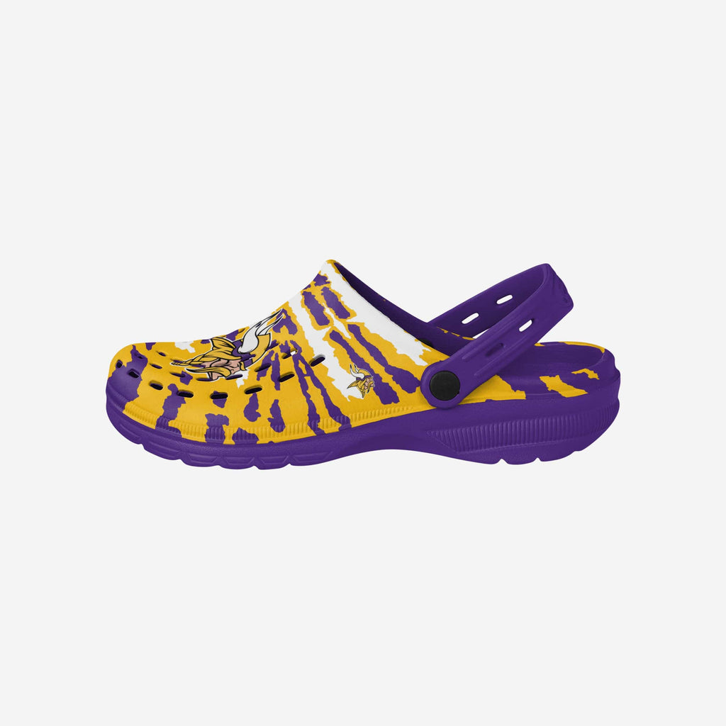 Minnesota Vikings Tie-Dye Clog With Strap FOCO S - FOCO.com