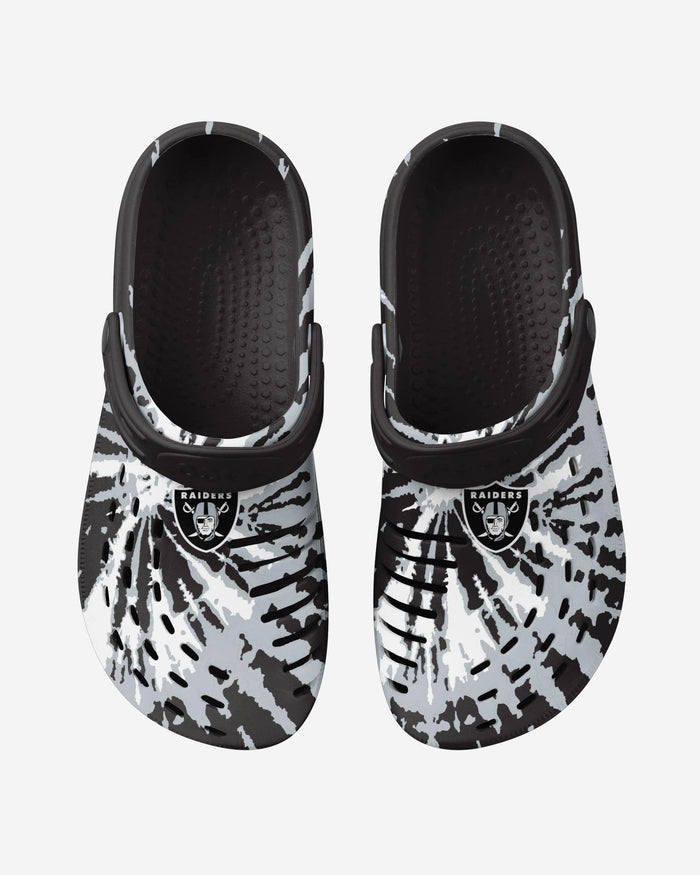 Las Vegas Raiders Tie-Dye Clog With Strap FOCO - FOCO.com