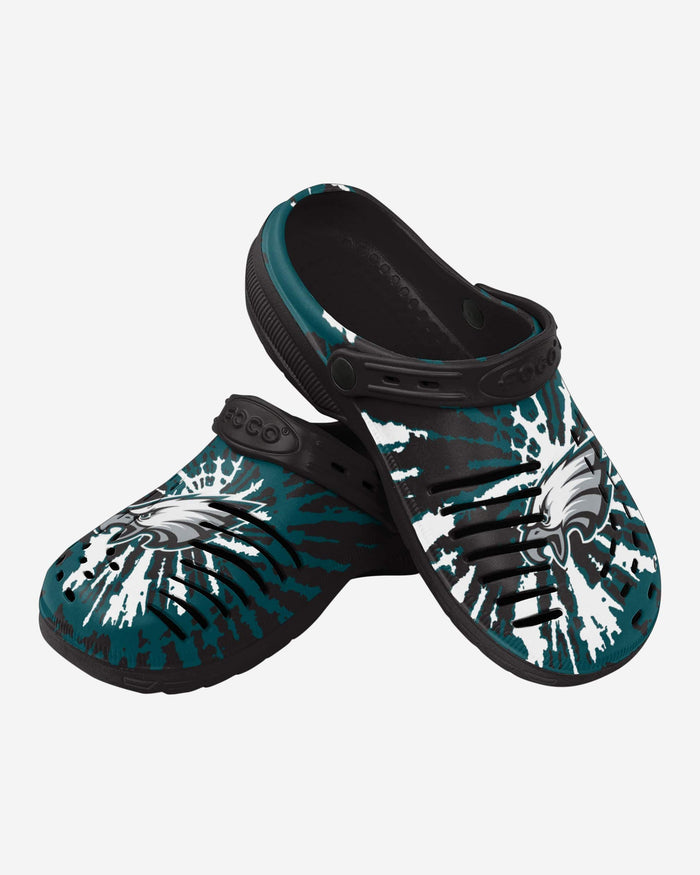 Philadelphia Eagles Tie-Dye Clog With Strap FOCO - FOCO.com