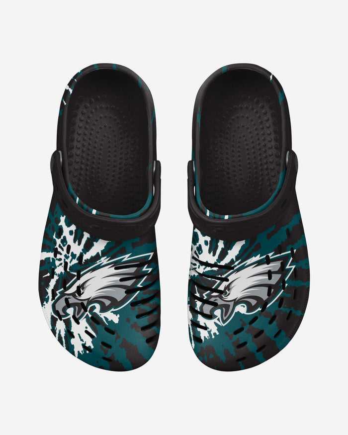 Philadelphia Eagles Tie-Dye Clog With Strap FOCO - FOCO.com