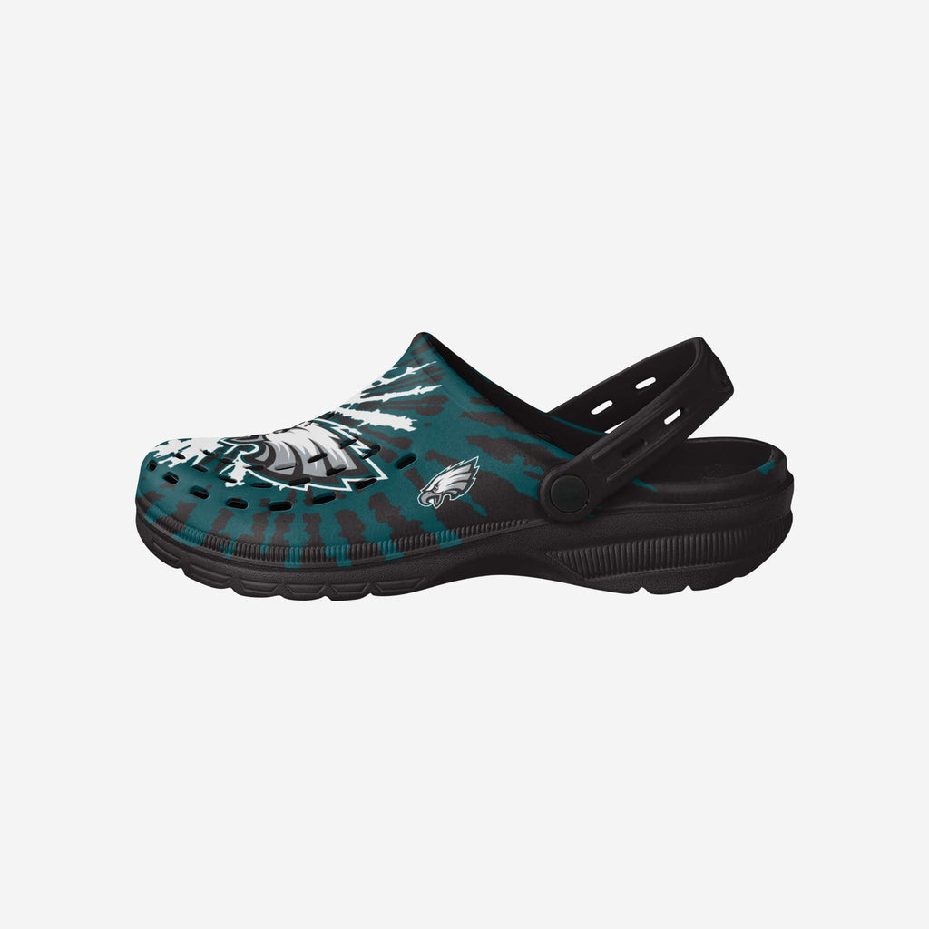 Philadelphia Eagles Tie-Dye Clog With Strap FOCO S - FOCO.com