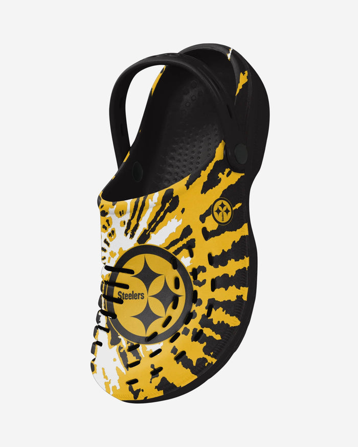 Pittsburgh Steelers Tie-Dye Clog With Strap FOCO - FOCO.com