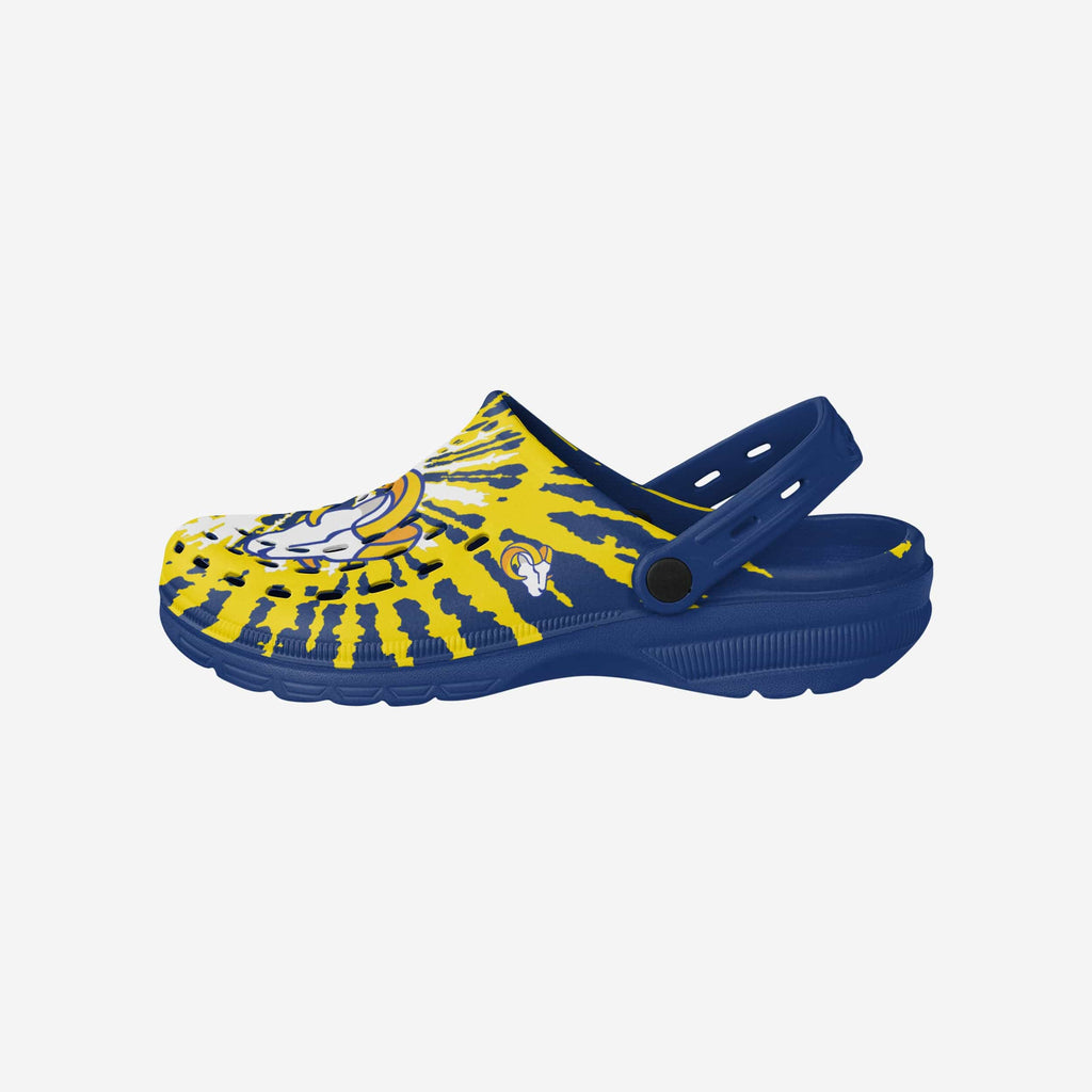 Los Angeles Rams Tie-Dye Clog With Strap FOCO S - FOCO.com