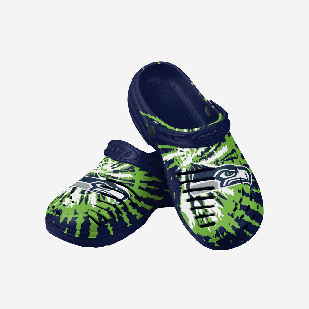 Seattle Seahawks Tie-Dye Clog With Strap FOCO