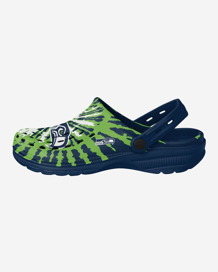 Seattle Seahawks Tie-Dye Clog With Strap FOCO S - FOCO.com