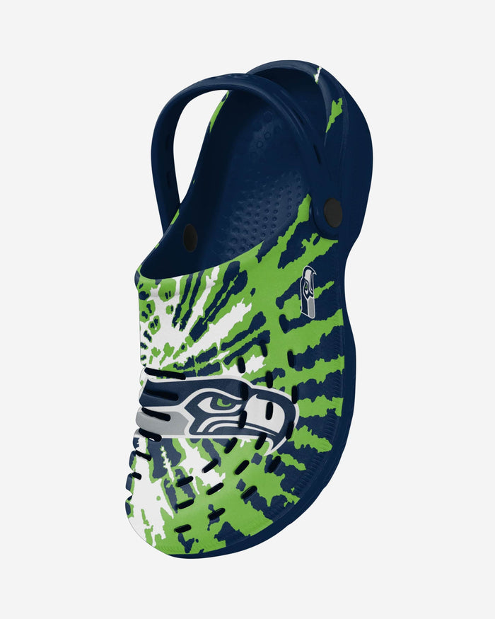 Seattle Seahawks Tie-Dye Clog With Strap FOCO - FOCO.com