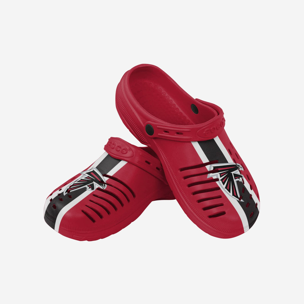 Atlanta Falcons Team Stripe Clog With Strap FOCO
