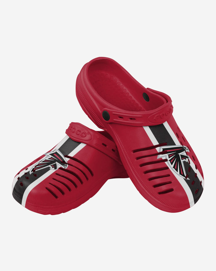 Atlanta Falcons Team Stripe Clog With Strap FOCO - FOCO.com