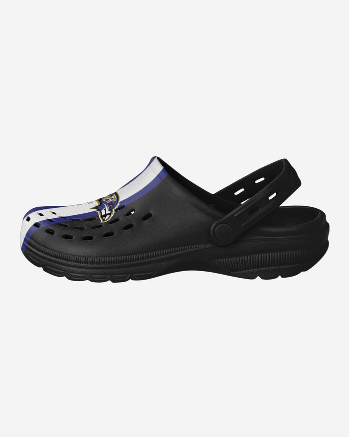 Baltimore Ravens Team Stripe Clog With Strap FOCO S - FOCO.com