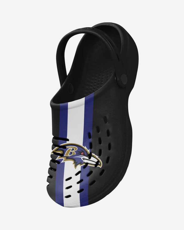 Baltimore Ravens Team Stripe Clog With Strap FOCO - FOCO.com