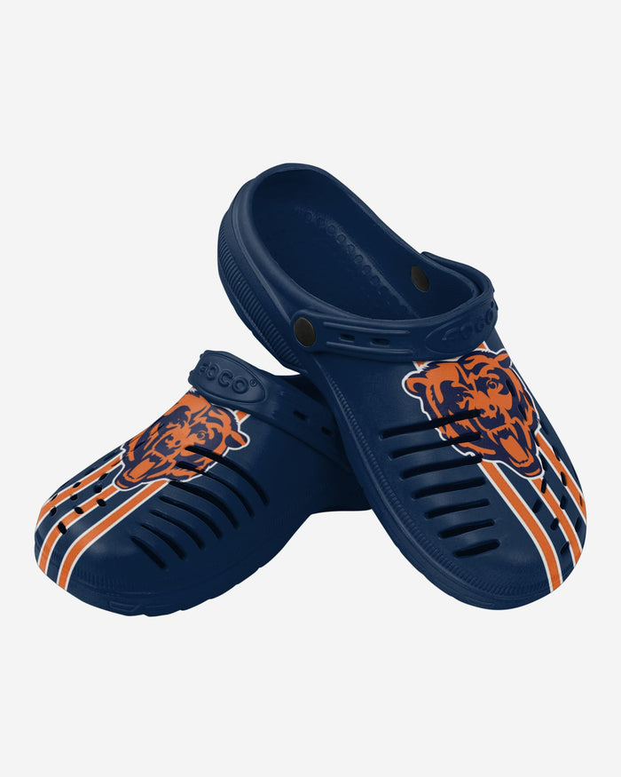 Chicago Bears Team Stripe Clog With Strap FOCO - FOCO.com