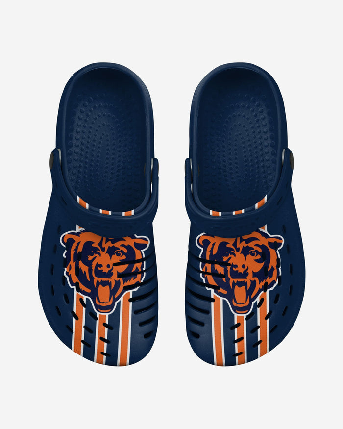 Chicago Bears Team Stripe Clog With Strap FOCO - FOCO.com