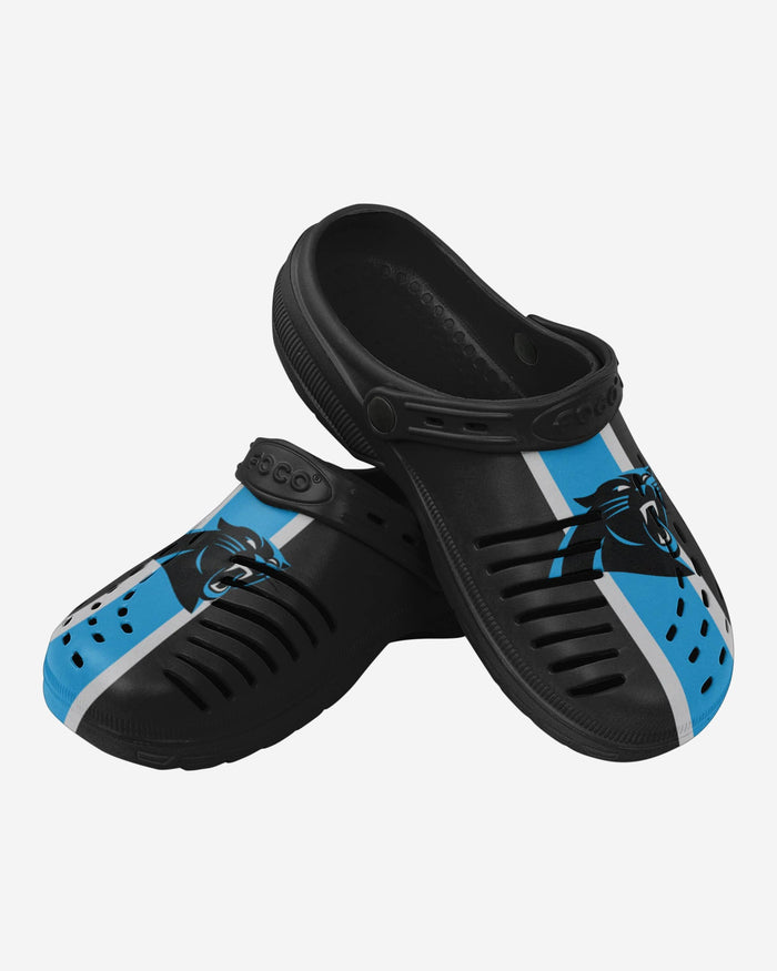 Carolina Panthers Team Stripe Clog With Strap FOCO - FOCO.com