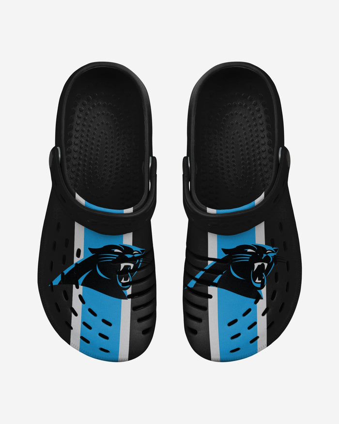 Carolina Panthers Team Stripe Clog With Strap FOCO - FOCO.com