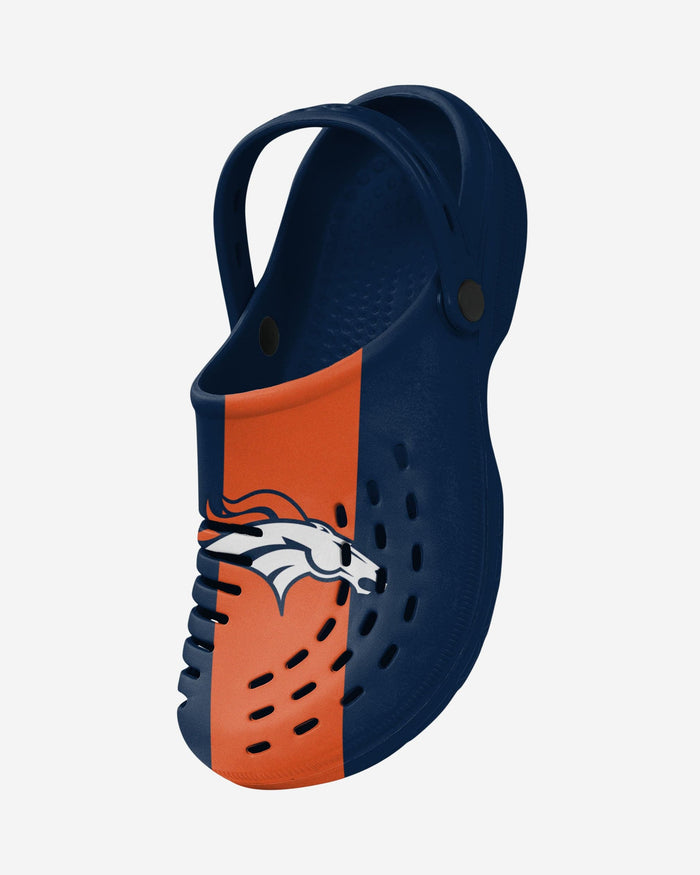 Denver Broncos Team Stripe Clog With Strap FOCO - FOCO.com