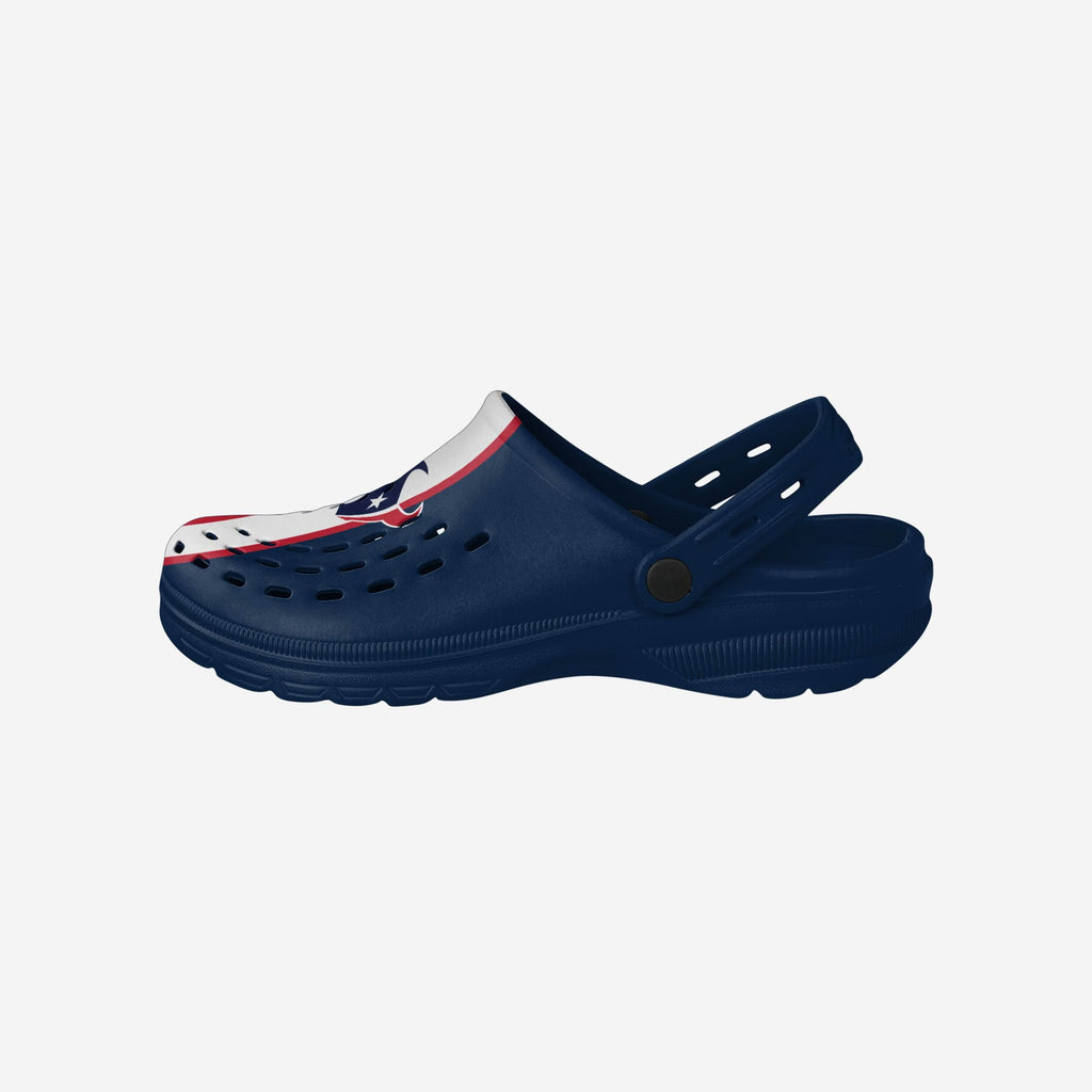 Houston Texans Team Stripe Clog With Strap FOCO S - FOCO.com