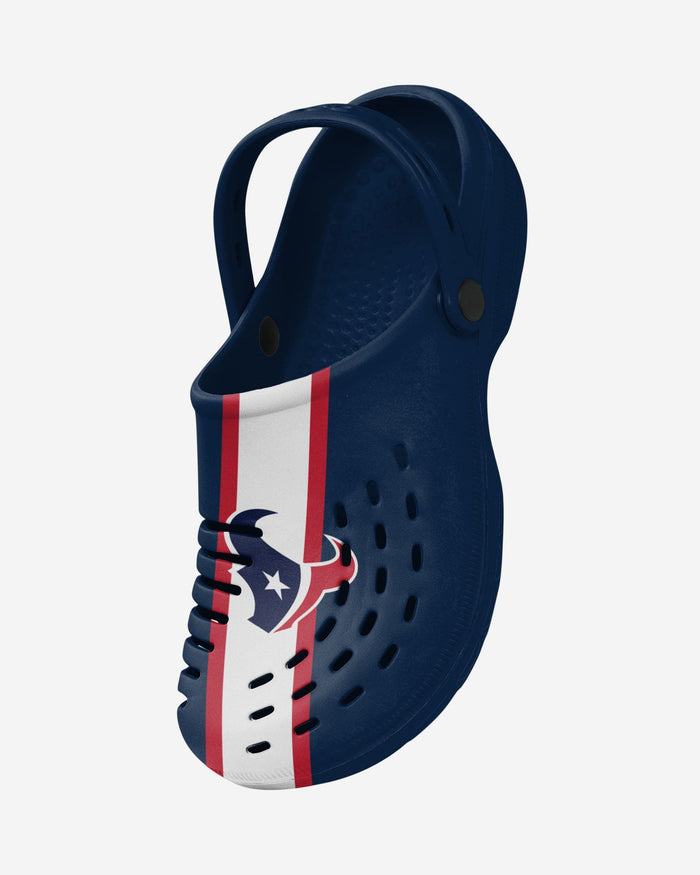 Houston Texans Team Stripe Clog With Strap FOCO - FOCO.com