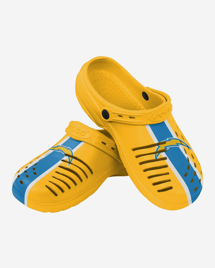 Los Angeles Chargers Team Stripe Clog With Strap FOCO - FOCO.com