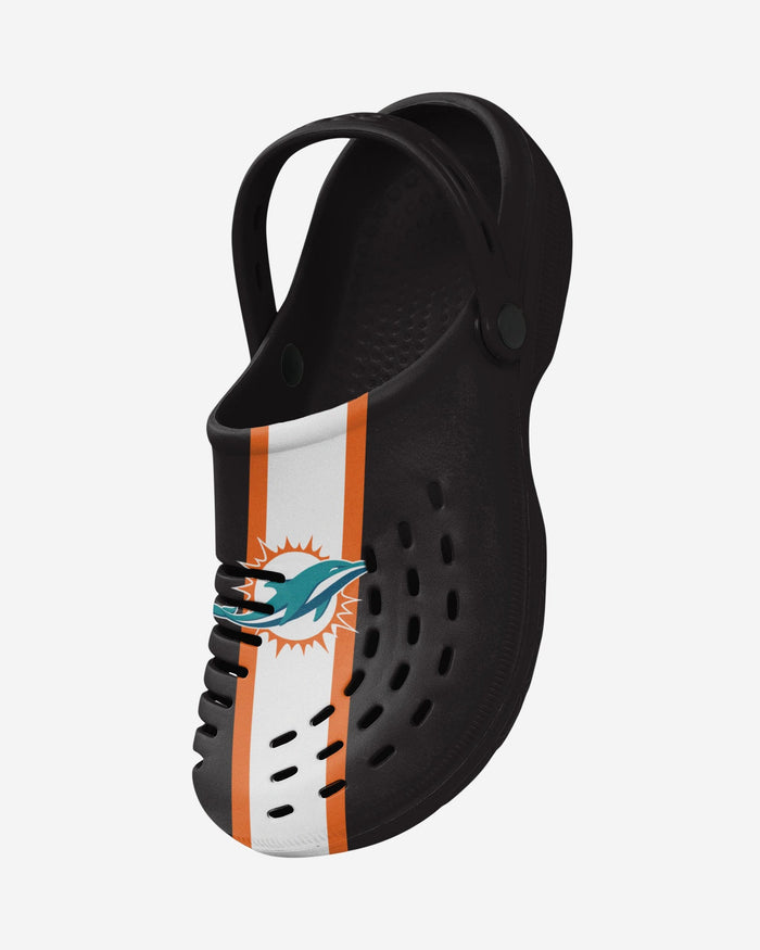 Miami Dolphins Team Stripe Clog With Strap FOCO - FOCO.com