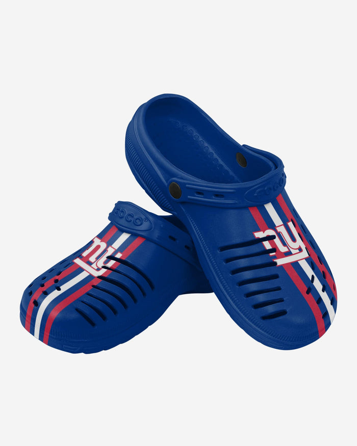 New York Giants Team Stripe Clog With Strap FOCO - FOCO.com