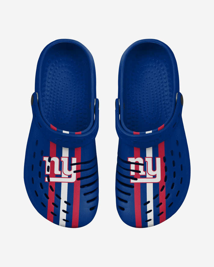 New York Giants Team Stripe Clog With Strap FOCO - FOCO.com