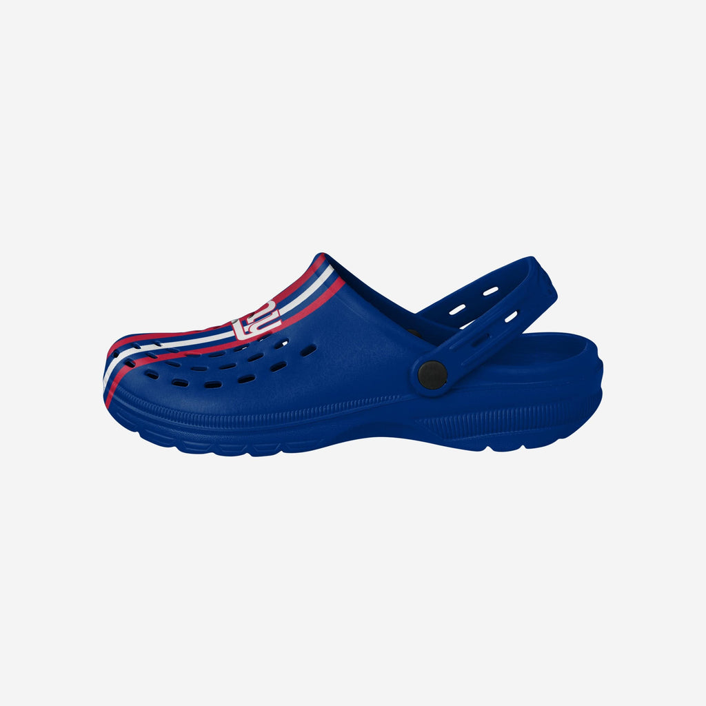 New York Giants Team Stripe Clog With Strap FOCO S - FOCO.com