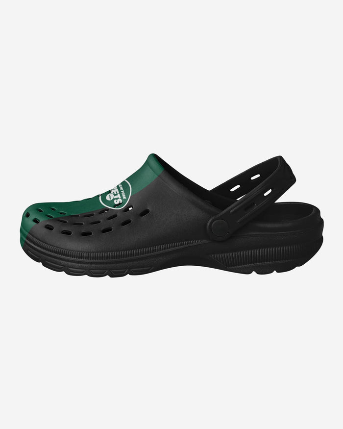 New York Jets Team Stripe Clog With Strap FOCO S - FOCO.com