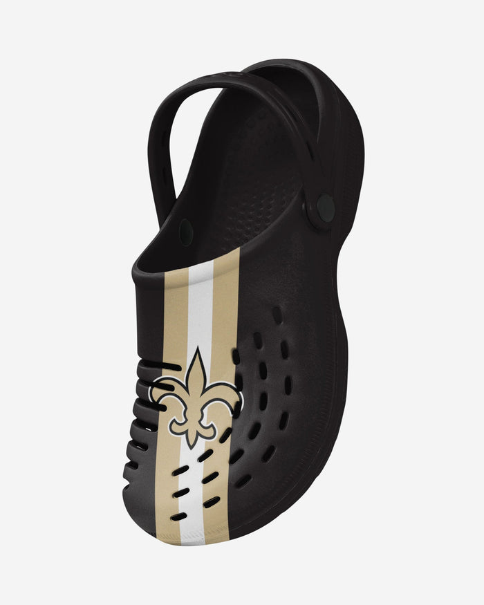 New Orleans Saints Team Stripe Clog With Strap FOCO - FOCO.com