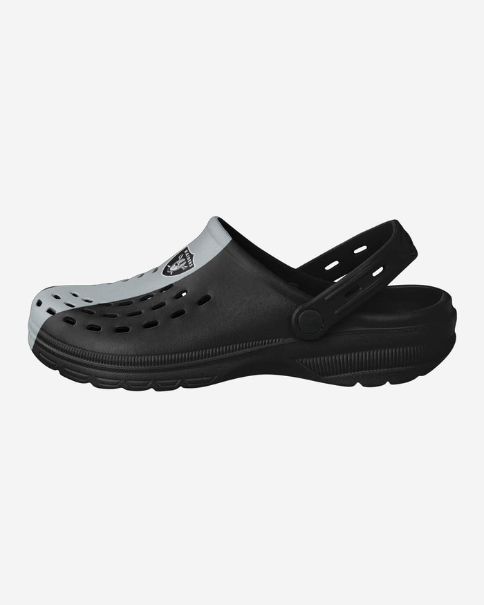 Las Vegas Raiders Team Stripe Clog With Strap FOCO S - FOCO.com