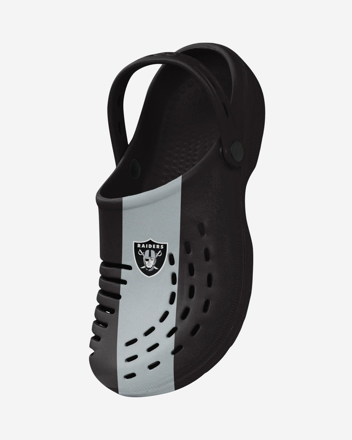 Las Vegas Raiders Team Stripe Clog With Strap FOCO - FOCO.com