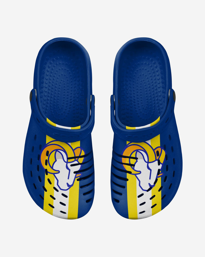 Los Angeles Rams Team Stripe Clog With Strap FOCO - FOCO.com