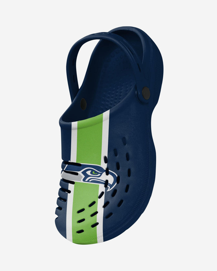 Seattle Seahawks Team Stripe Clog With Strap FOCO - FOCO.com