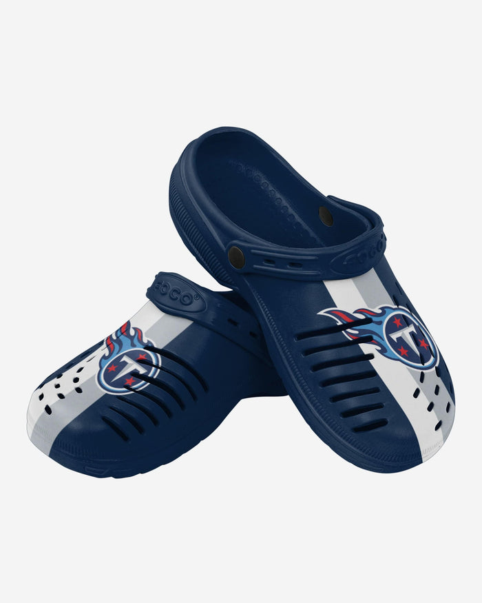 Tennessee Titans Team Stripe Clog With Strap FOCO - FOCO.com