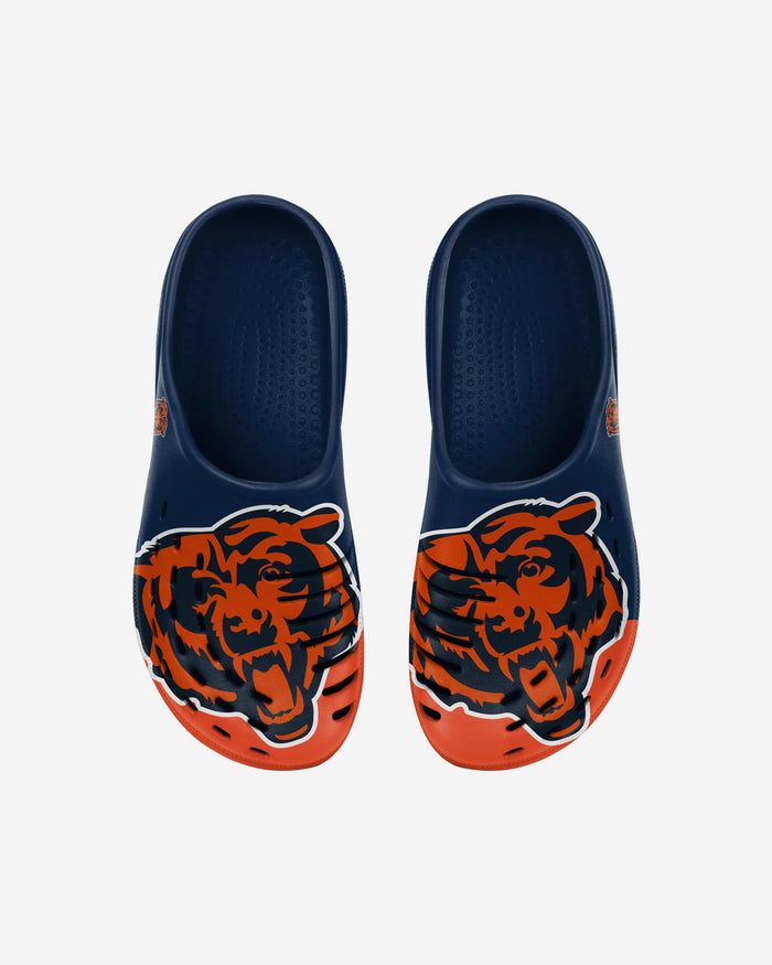 Chicago Bears Youth Colorblock Big Logo Clog FOCO - FOCO.com