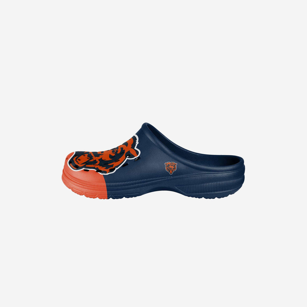 Chicago Bears Youth Colorblock Big Logo Clog FOCO S - FOCO.com