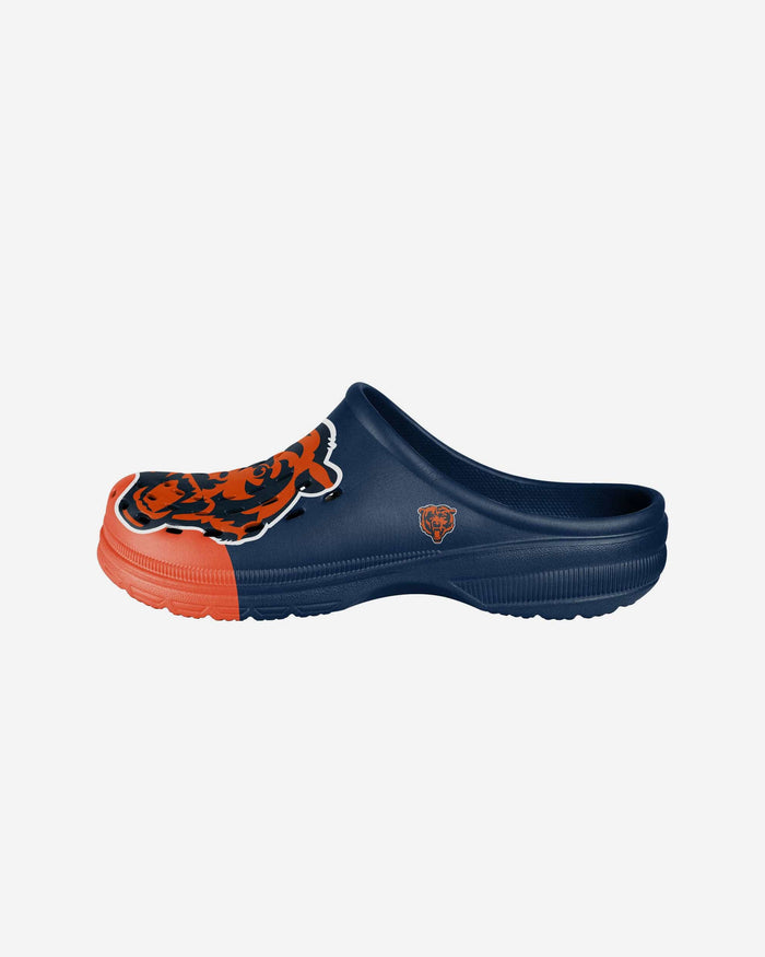 Chicago Bears Youth Colorblock Big Logo Clog FOCO S - FOCO.com