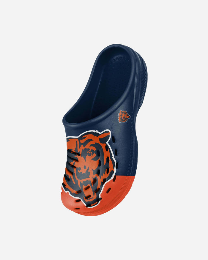 Chicago Bears Youth Colorblock Big Logo Clog FOCO - FOCO.com