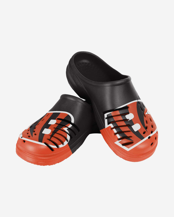 Cincinnati Bengals Youth Colorblock Big Logo Clog FOCO - FOCO.com